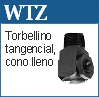 Torbelino tangencial cono lleno